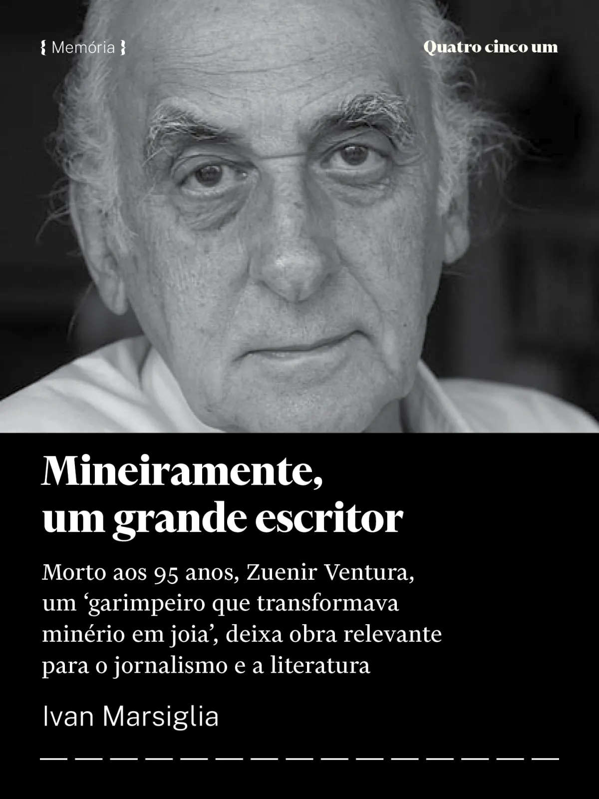Mineiramente, um grande escritor