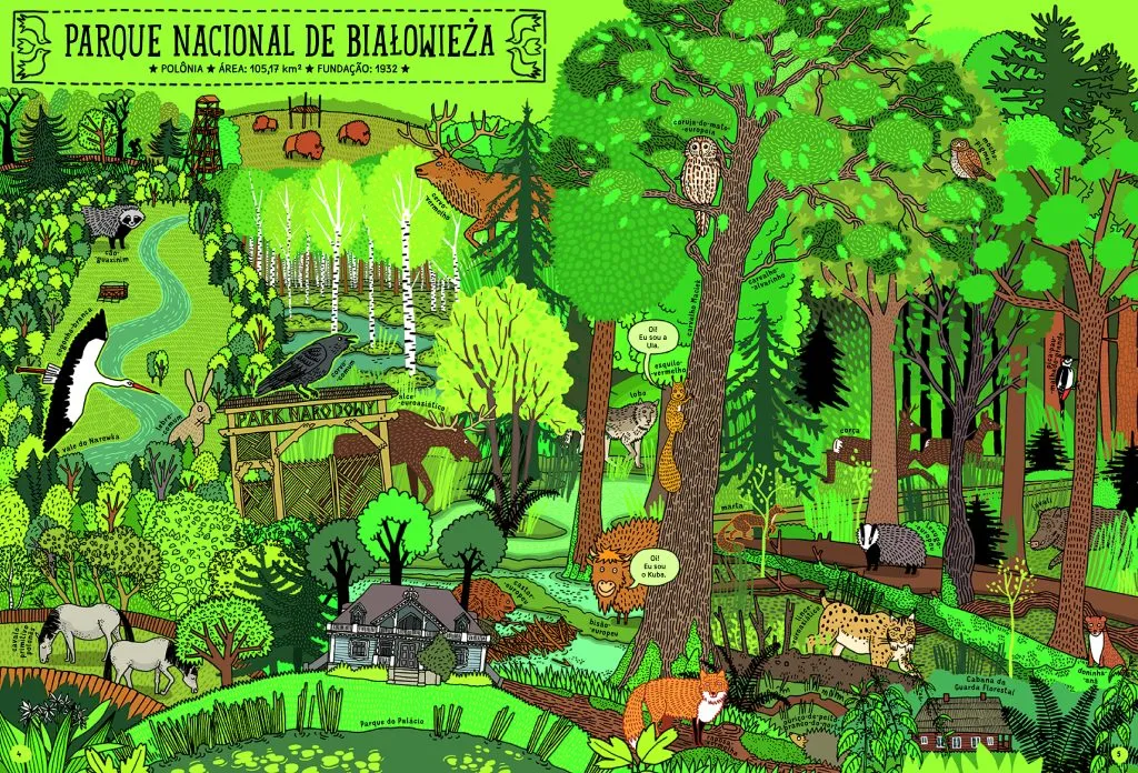 Livro infantil 'Qual o caminho para Yellowstone?' explora parques nacionais do mundo através de quadrinhos