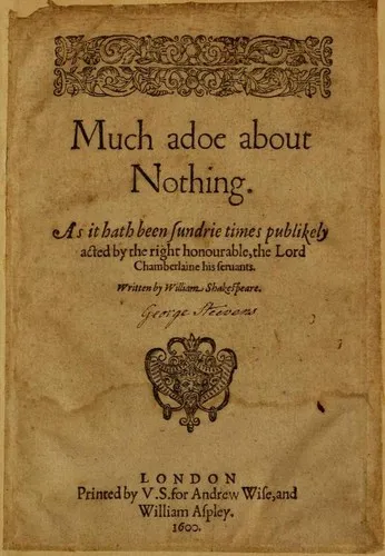 Capa de Much Ado About Nothing